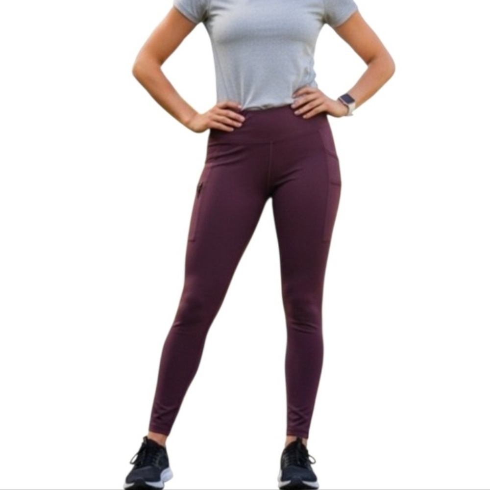 Carhartt Fitted Utility Cargo Leggings Women's Sz Large-Tall Burgundy
